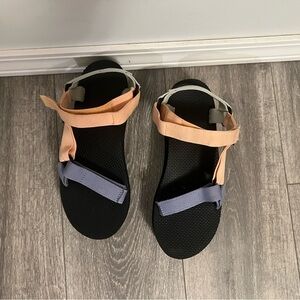 Teva Women's Sandals in Black, Peach, and Lavender